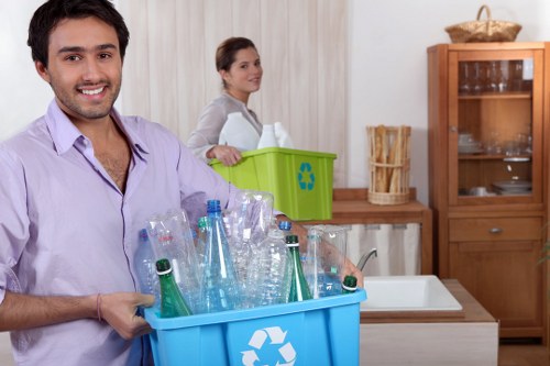 Recycling process of construction materials